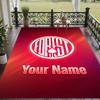 Custom Text Printed Rug Nottingham Forest FC Non Slip Floor Carpet For Home Room Decor