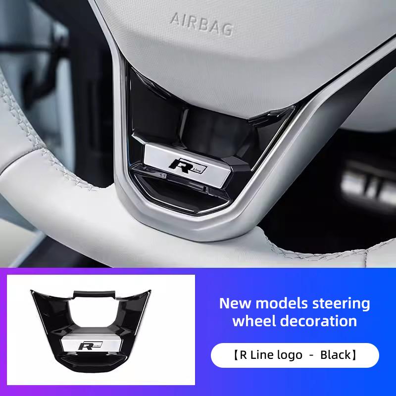 

2026 Горячий Для Volkswagen VW 1 шт. Автомобильный Значок Наклейка На Руль Для VW GTI R Line R Golf Polo Passat B6 Jetta CC T