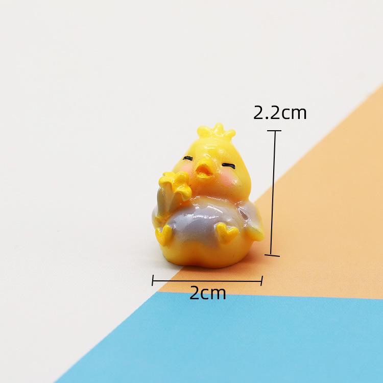 Cute Simulation Mini Animal Parrot Bird Puppy Cartoon Doll Model Micro Landscape Miniature Ornament Doll