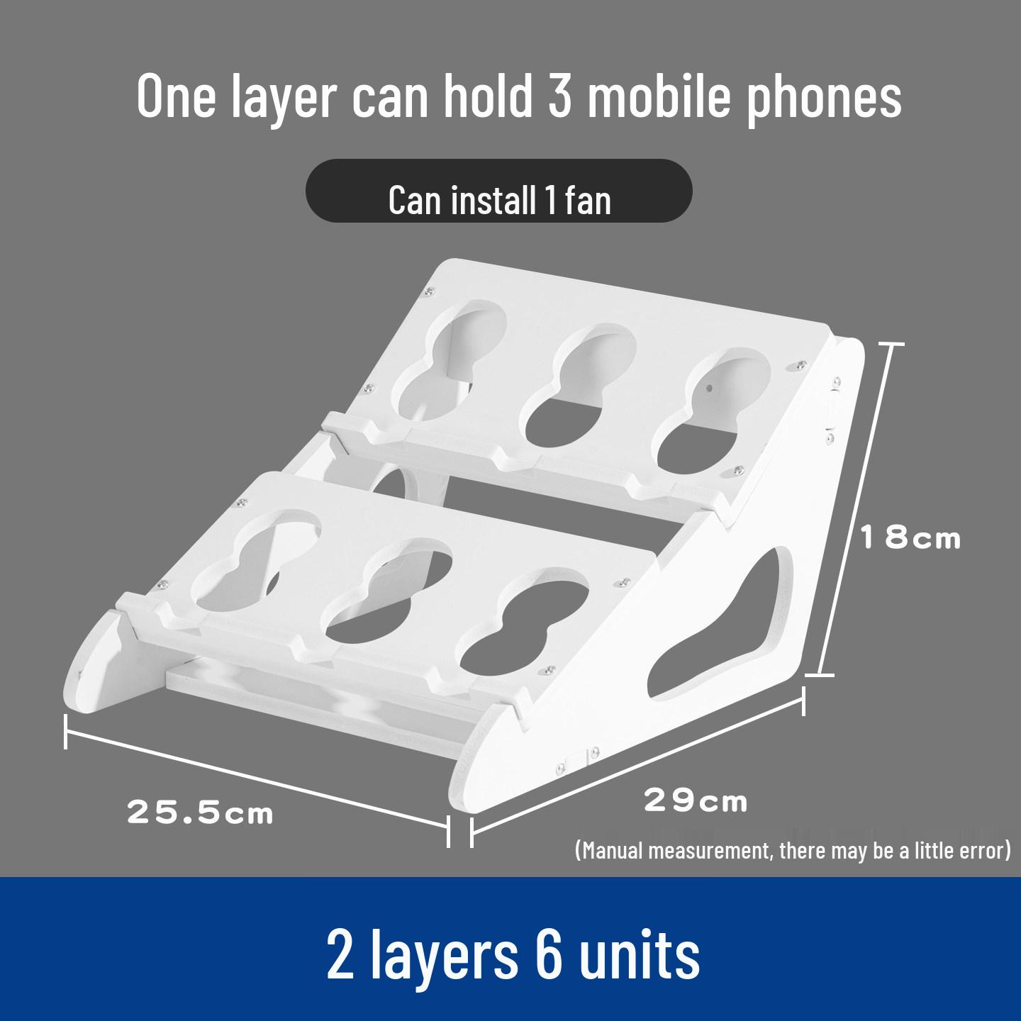 

Curved Multi-Phone Charging Stand with Heat Dissipation Fan