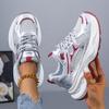 Ladies, Fashionable Casual Shoes, Outdoor, Fitness Sports Shoes, Thick Soled, Wear-resistant, Anti Slip Shoes, Road Running Shoes