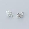 100% 925 Massiv Echtsilber Piercing Herz Krone Liebe Biene Ohrstecker Für Frauen Mädchen Brincos pendientes Brincos