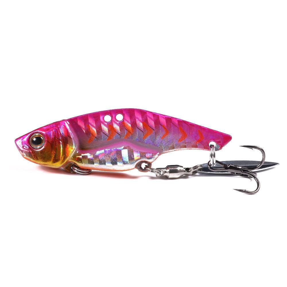 Freshwater Bass Lure BaitVIBRotating Sequin Blood Groove Hook5cm12g16g10No.12No.