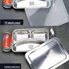 304 Stainless Steel Divided Lunch Tray Set
