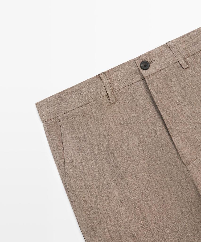 Masimodutti Linen Suit Pants