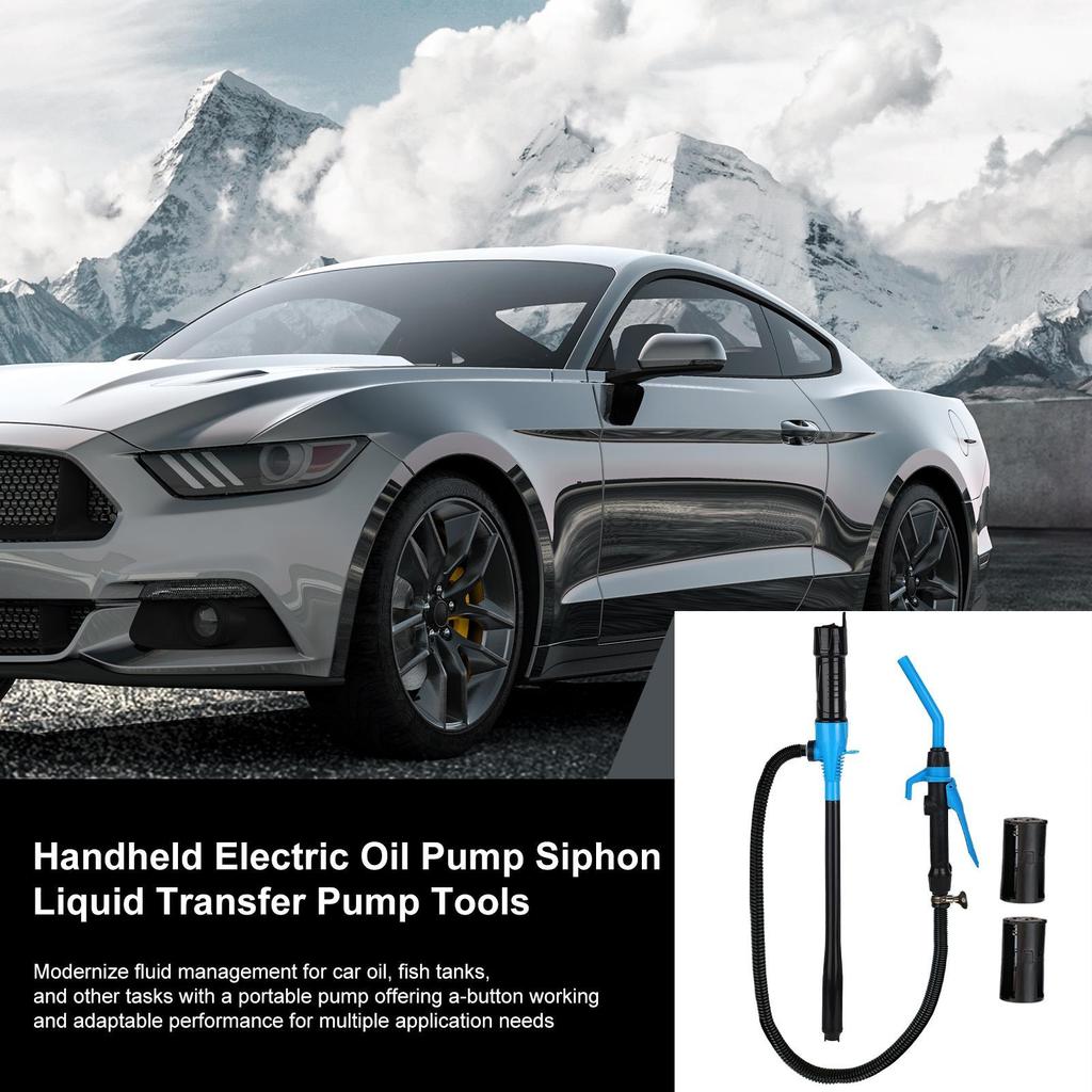 Oil Change Pump Extractor Battery Powered Siphon Oil Transfer Pump Manual Leak-Proof Fluid Transfer Portable Hand Tools For