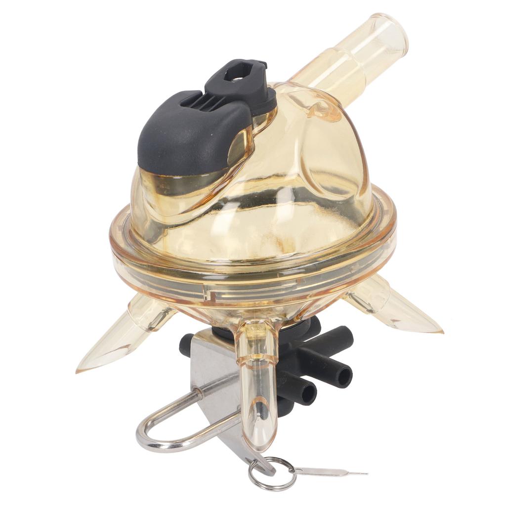 Melkbecher Transparente Abdeckung Edelstahlbasis 380cc Milchsammlerwerkzeug für Bauernhof