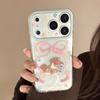 Bowknot Pony Apple Phone Case for iPhone 16 Pro Max: Clear, Cartoon Soft Cover for Besties