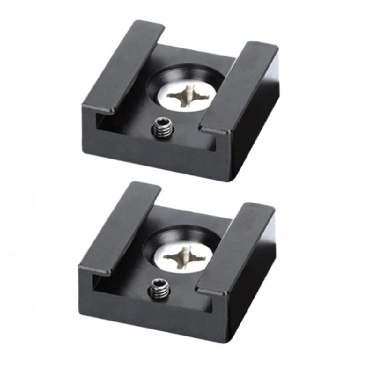 Cold Shoe Mount Hot Shoe with 1/4 Thread Aluminum Adapter Bracket for Camera Cage Flash Shoe Mount Accessories