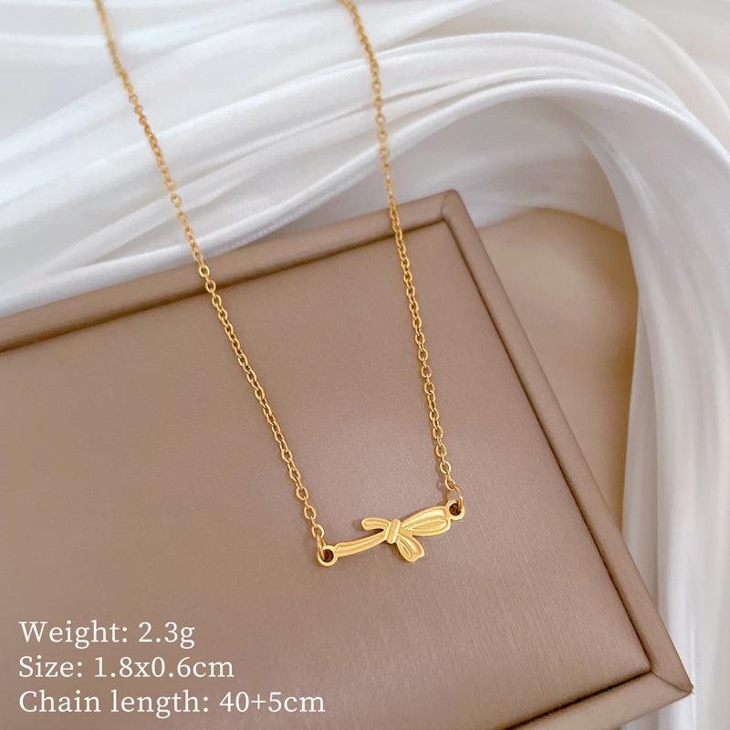 Geometric Planet Personality Minimalist Wind Furnace Real Gold Necklace Female Collarbone Chain