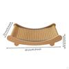 Cat Scratcher Bed ScratchResistant Lounger with Wooden Frame Elevated Pet Resting and Playing