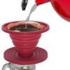 Collapsible Coffee Filter Funnel Heat Resistant Silicone Coffee Funnel Portable Coffee Brewing