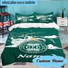 Custom Name Coritiba FC Crest Design Bedding Set 3pcs, Bedding Set Including 1pc Duvet Cover And 2pcs Pillowcases for Bedroom, Dormitory Gift
