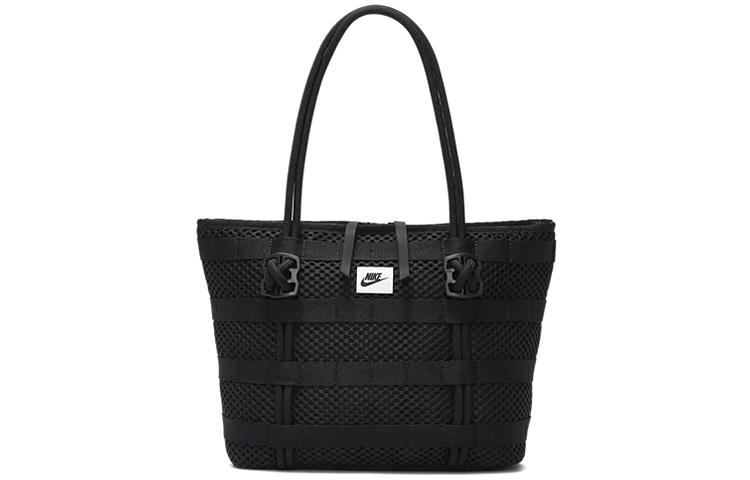 

Nike Air Tote Bag Large Capacity Polyester Tote Bag, Shopping Bag, Shoulder Bag, Handbag Unisex Pure Black CU2607-010