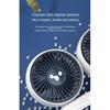 LEIBOO Car USB Fan Dual Head Cooling Air Fan Independent Switch 3-Speed 360 Degree Adjustable Auto Fan Car Electrical Appliances