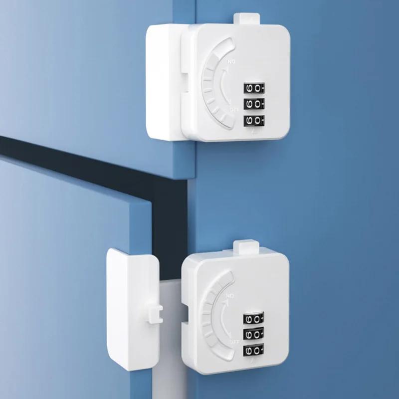 Kids Security Protection Password Lock For Fridge Drawer Cabinet Door Locks Abs Material Multi-Function Home Safety Locker