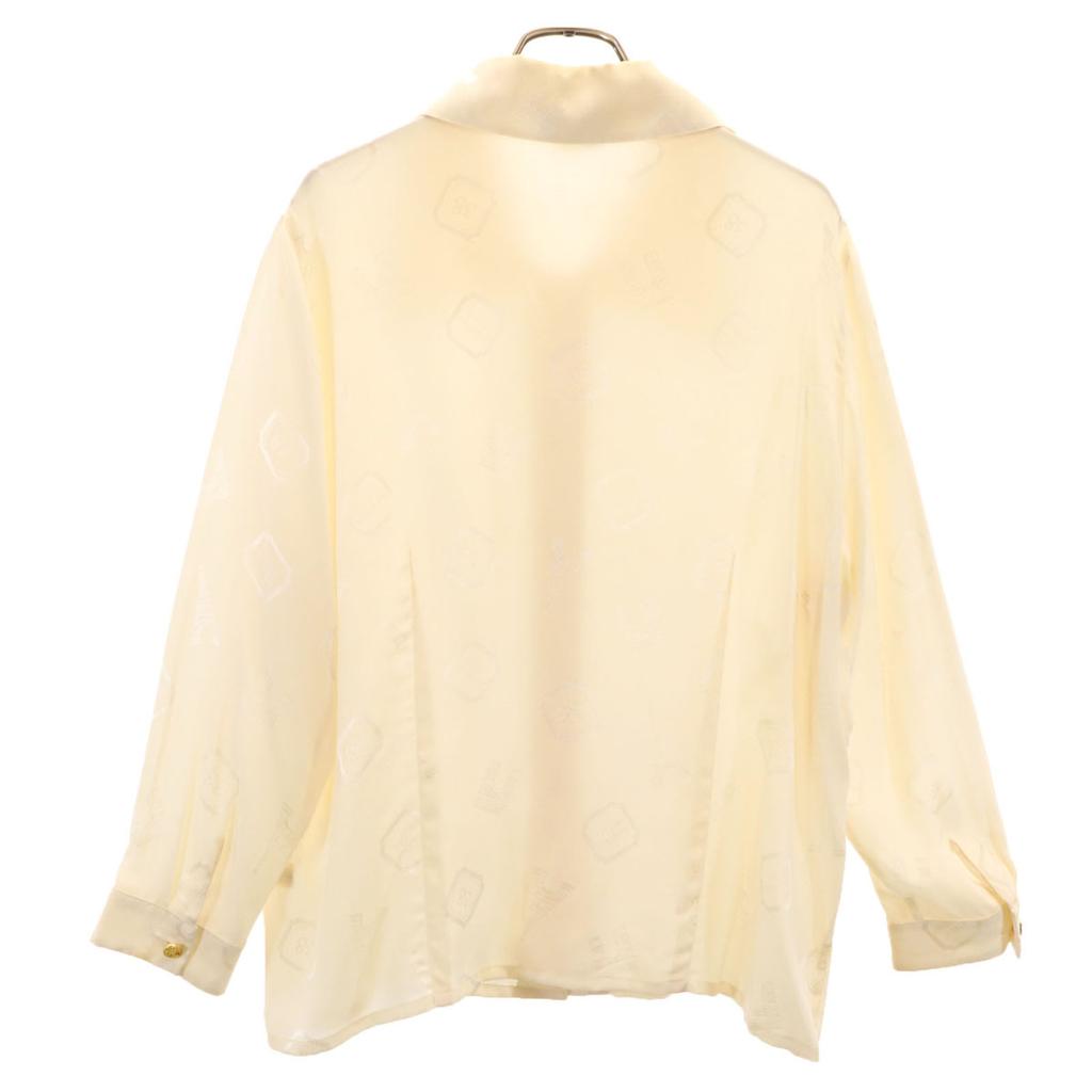 Celine 80s 90s Made In France Old Overall Handle Long Sleeve Silk Shirt Women Used