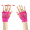 Sparkling Short Mesh Gloves For Nightclub Dance Event Summer Outdoor Comfortable Half Finger Wear