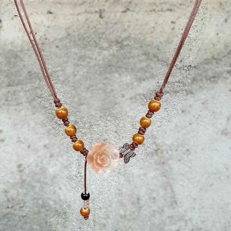 Concubine Butterfly Ethnic Style Ceramic Long Sweater Chain Female Antique Pendant Retro Chinese Style Butterfly Necklace