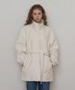 Somewherebutter Boucle Wool Half Coat - Ivory