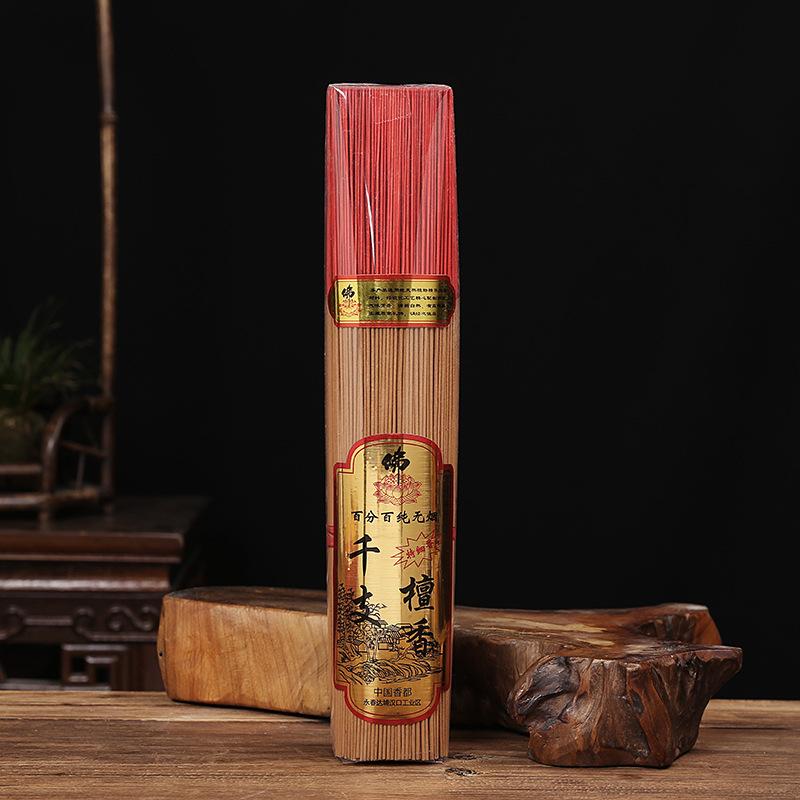

1000 палочек Элегантные бытовые благовония из натурального сандала Бездымные для поклонения Будде Богу Богатства Бамбуковые палочки true color
