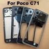 Für Xiaomi Poco C71 Mittelrahmen Frontblende Gehäuse Gehäusegehäuse Rückplatte LCD-Halter Ersatz