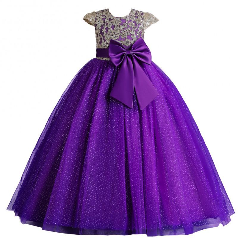 Mädchen Prinzessin Tüllkleid Klavieraufführung Hochzeitsfeier Weihnachten Abendkleid Größe 120-170cm