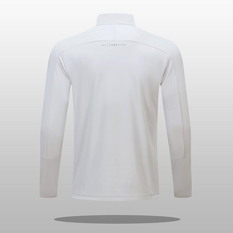 Men's Quick-Dry Half-Zip Stretch T-Shirt: Spring Long-Sleeve for Casual Sports, Mountaineering, Running, and Fitness