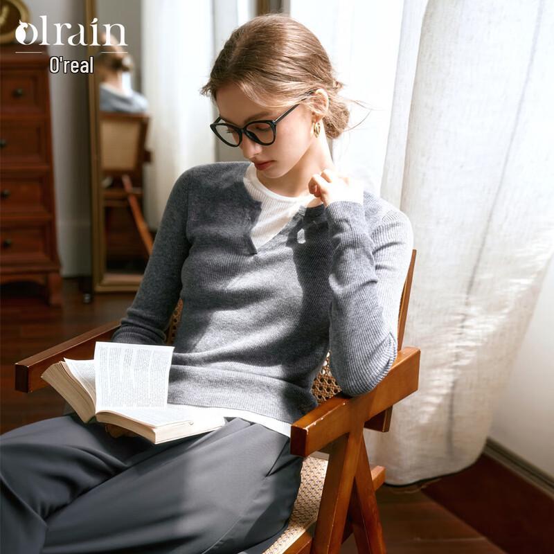 

Женский вязаный топ в французском стиле, имитирующий двойку от Olrain L