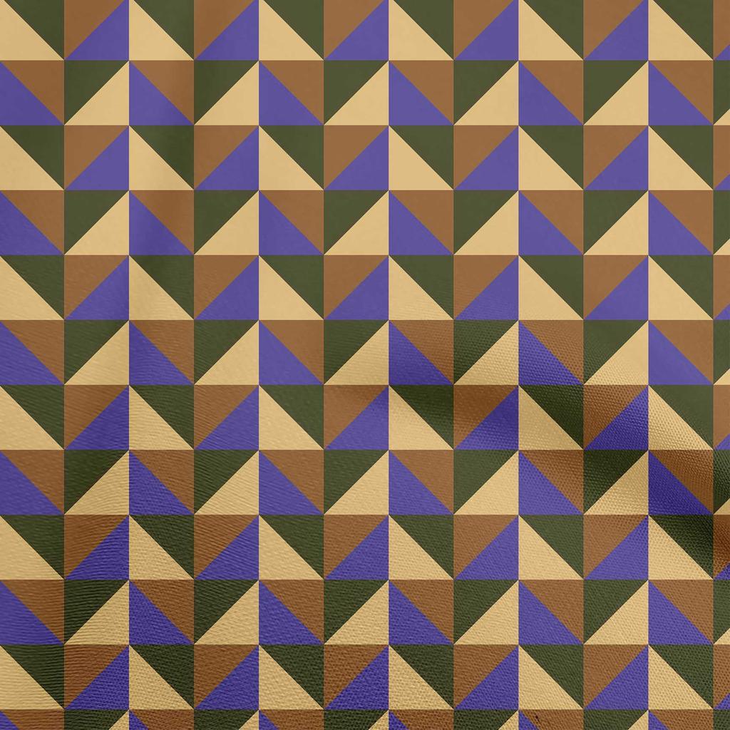 oneOone Cotton Flex Green Fabric Geometric  Sewing Material Print Fabric By The Yard 40 Inch