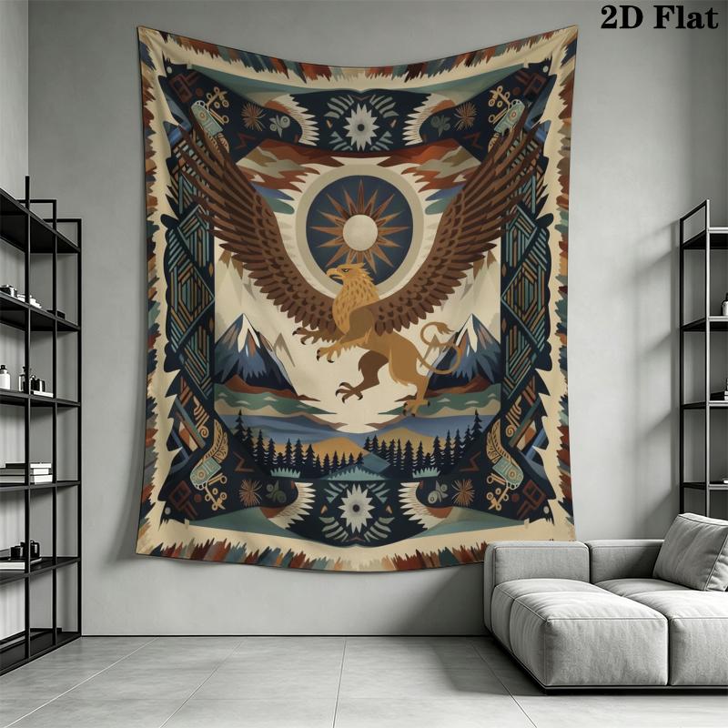 Tribalism animal Wall Tapestry Aesthetic Wall Hanging Printed Fabric Blanket Decorative Tapestries for Bedroom Living Room Home Decor
