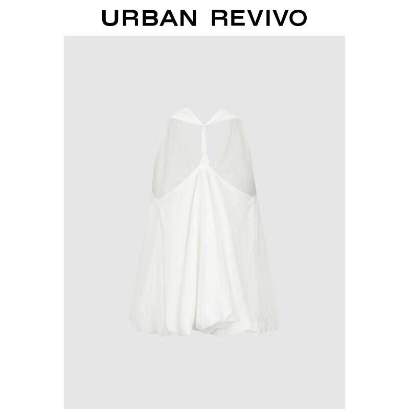 UR2026 Women s Sleeveless Twisted Knot Blouse XL грязно-белый