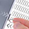 1-200 Stück SIM-Karten-Entfernungswerkzeug Edelstahl Auswerferstift Schlüssel für iPhone Samsung Huawei Android-Handy Fachöffnung Anti-Verlust