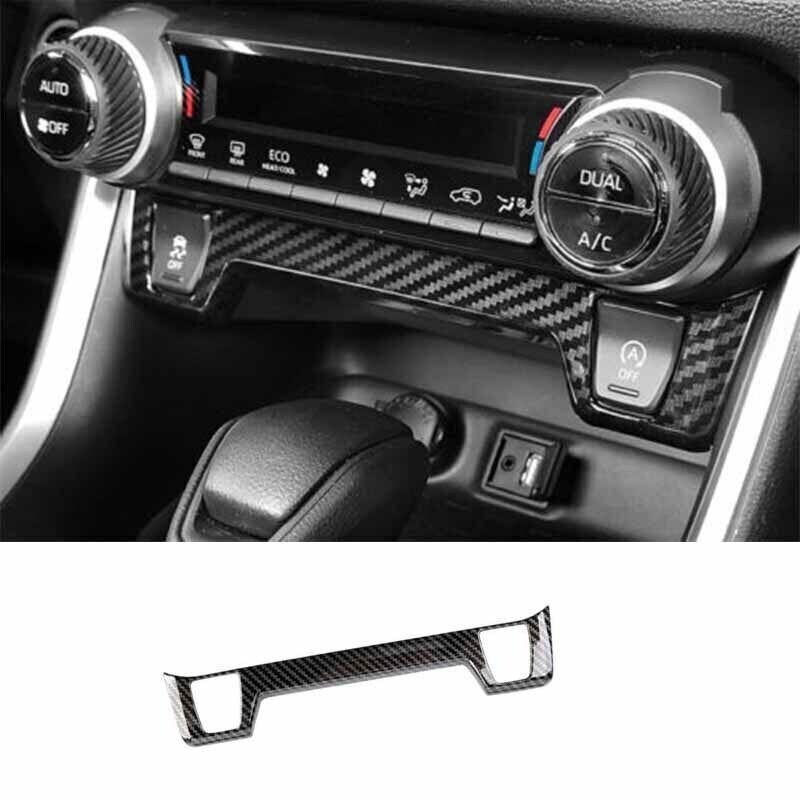 For Toyota RAV4 Carbon Fiber -23 GL Central Seat Heating Button Cover Trim