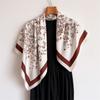 2026 New Floral Print Twill Silk Square Scarf Women Bandana Shawls Soft Foulard Femme Hijab Bufandas Neckerchief Hairband 90CM