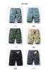 Summer Men's Cotton Multi-Pocket Riding Shorts: Durable, Washed, and Trendy Casual Wear.