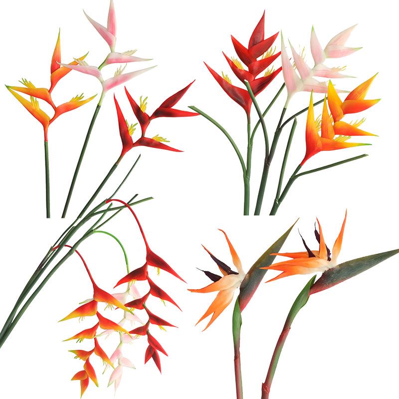 Premium Scorpion Tail Phoenix Bird of Paradise New Year Decorative Faux Flower Arrangement