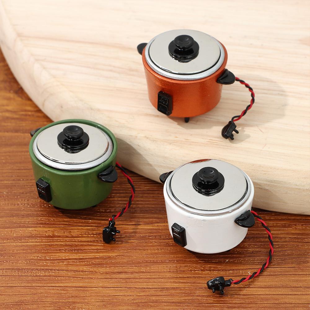 Scene Model Cookware Toys Dollhouse Kitchenware Mini Electrical Appliances Miniature Rice Cooker