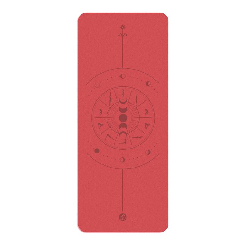 WEZHOPU Premium Rubber Yoga Mat with Alignment Lines