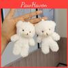 Charming Cartoon Bear Plush Keychain Mini Figure Gift Backpack Ornament