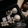 Annual Meeting Jewelry, Shy Love Gem Earrings Vintage Plated 18K Gold, Garnet Love Zircon Ring