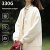 Huili Women's 2025 Autumn V-Neck Loose Fit Cardigan Jacket