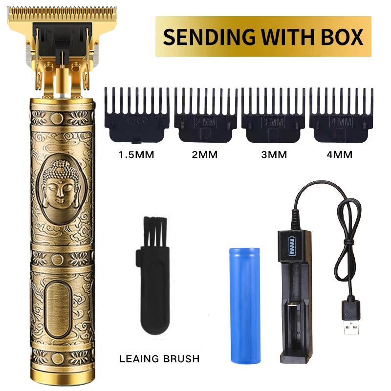 New Hair Clipper Washing Carving T9 Hair Clipper Oil Head Electric Hair Clipper Shaving Electric Hair Clipper Light Head Digital Display Household