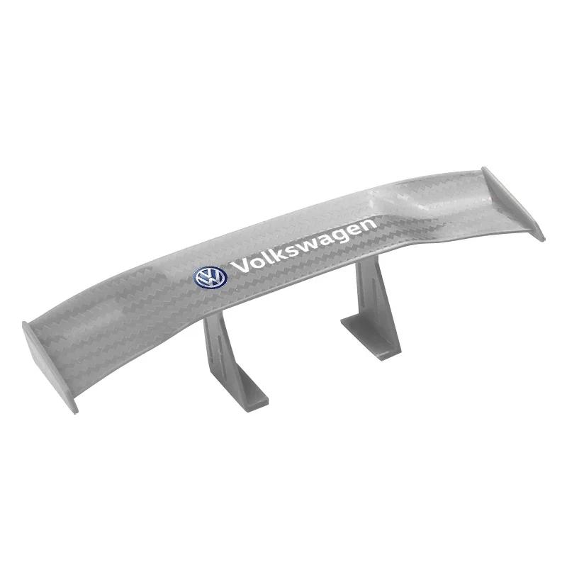 Hot 2025 New Car Rear Mini Spoiler Wing Motorcycle Small Model Canard Tail Winglet ABS Carbon For Volkswagen R Line Golf MK4 MK5
