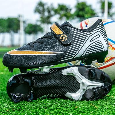 Children's Football Shoes Broken Nails Boys and Girls Anti-skid Training Shoes Velcro Short Nails Artificial Grass Nails