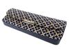 Inden H Glasses Hard Navy Blue Deerskin with White Shippo Pattern [Inden-ya] Case, Type, 4206, Lacquer,