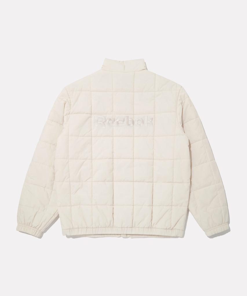 Reebok Square Quilted Padded Jacket - Ivory