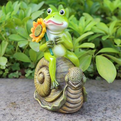 American Frog Ornaments Cartoon Garden Courtyard Resin Crafts Animal Creative Home Living Room Desktop Decorations