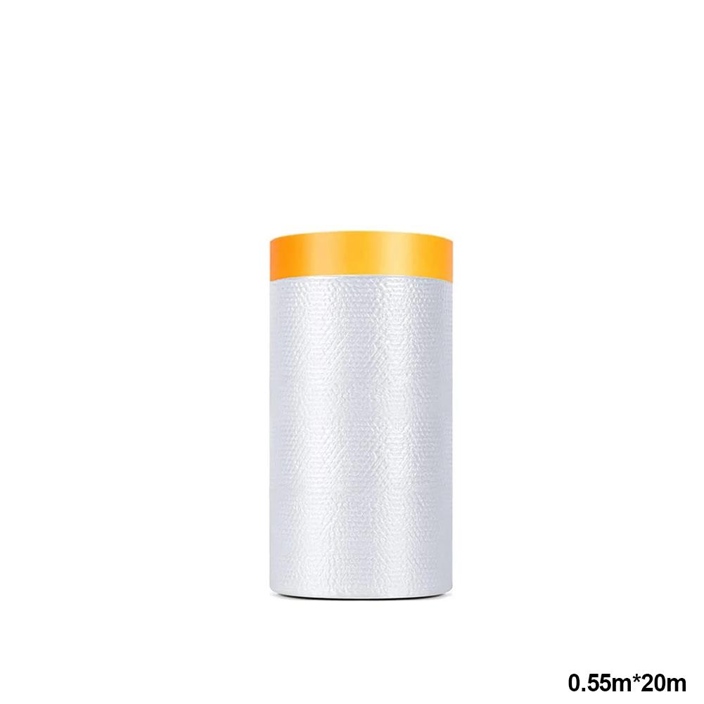 Home Cars and Auto Body Tape and Drape Masking Film Paint Adhesive Protective Film Roll for Covering Skirting Frames