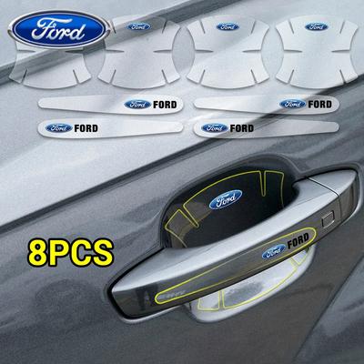 Autoaufkleber Ford 8 Stück Transparenter Türgriffschutzfolie Aufkleber Kratzfestes Decal Für Ford Fiesta Mondeo Fusion Explor